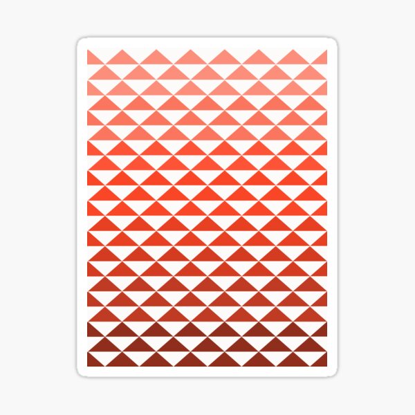 Nez Perce Tribe Orange Triangles Sticker
