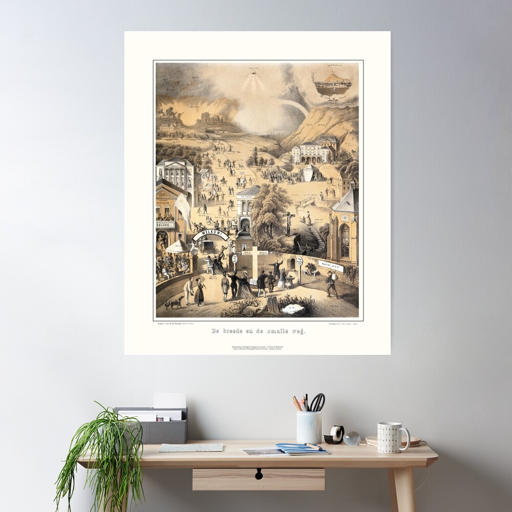 De Breede en de Smalle Weg - 1867 Poster