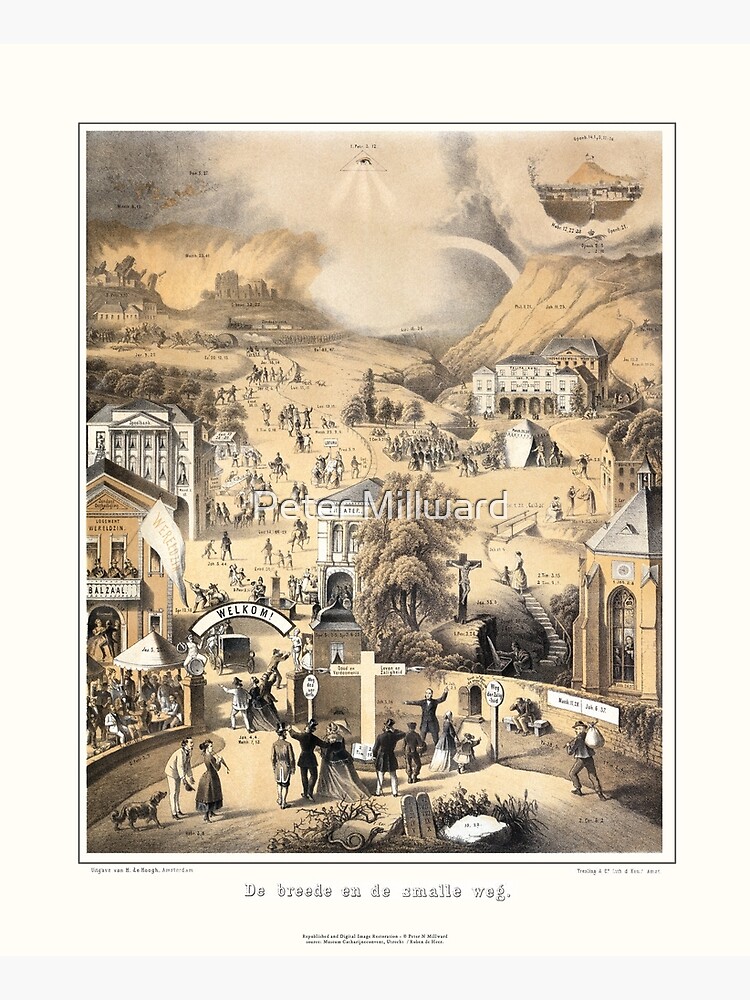 De Breede en de Smalle Weg - 1867 by petermill