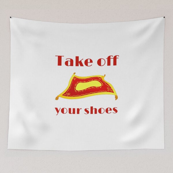 Item preview, Take off your shoes. Aladdin magic carpet white designed and sold by daguilon.