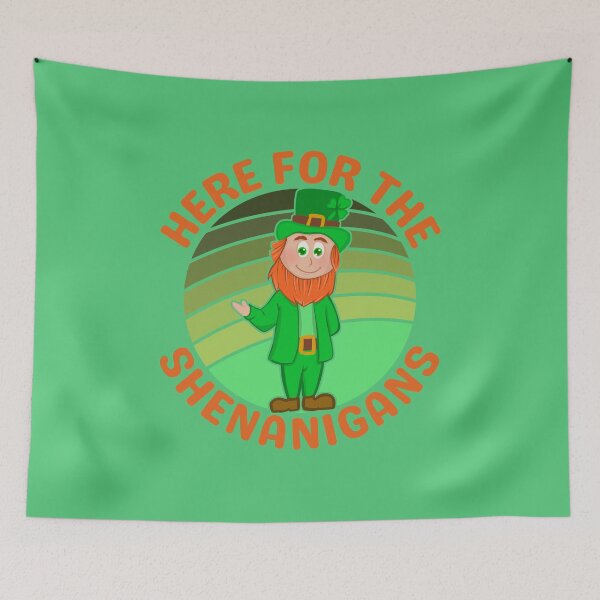 Item preview, Leprechaun St Patricks Day Retro Sunset designed and sold by giftsbyminuet.