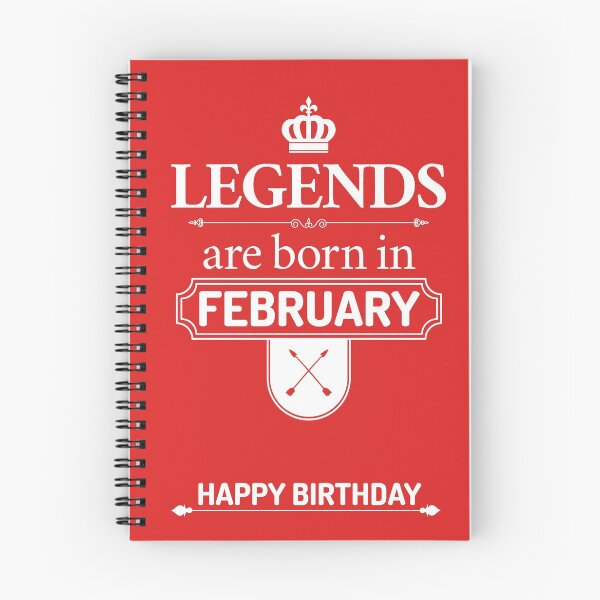Item preview,  Legends Are Born In February | Birthday Gift | designed and sold by Minimalwiz.