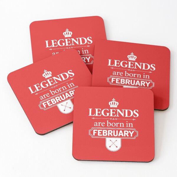 Item preview,  Legends Are Born In February | Birthday Gift | designed and sold by Minimalwiz.