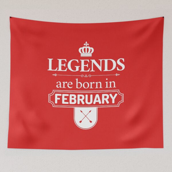 Item preview,  Legends Are Born In February | Birthday Gift | designed and sold by Minimalwiz.