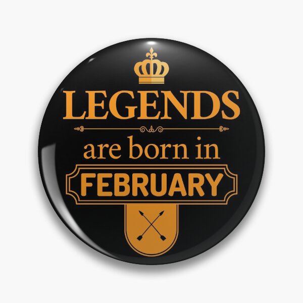 Item preview, Legends Are Born In February | Birthday Gift | designed and sold by Minimalwiz.