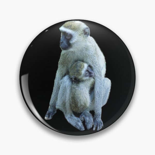 Item preview, Vervet monkey mom with baby monkey in Kenya / Africa designed and sold by TShirtsundMehr.