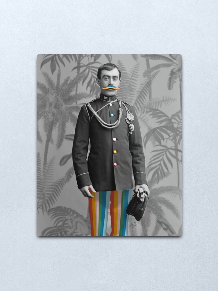 Alternate view of I Mustache You Metal Print