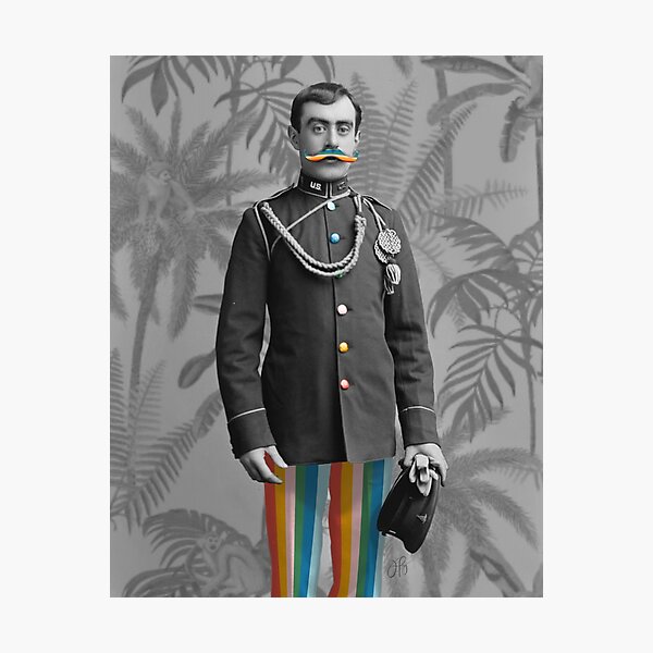 I Mustache You Photographic Print