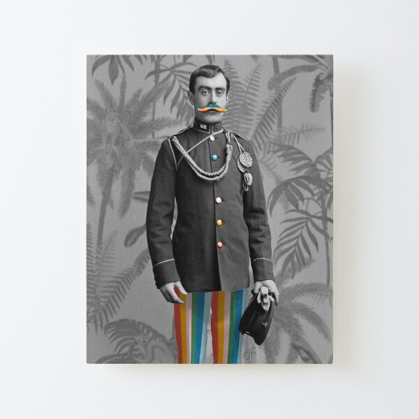 I Mustache You Canvas Mounted Print