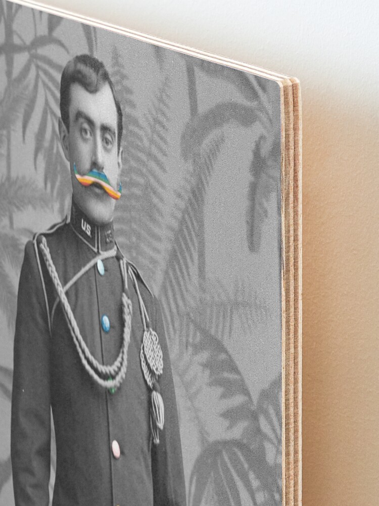 Alternate view of I Mustache You Mounted Print