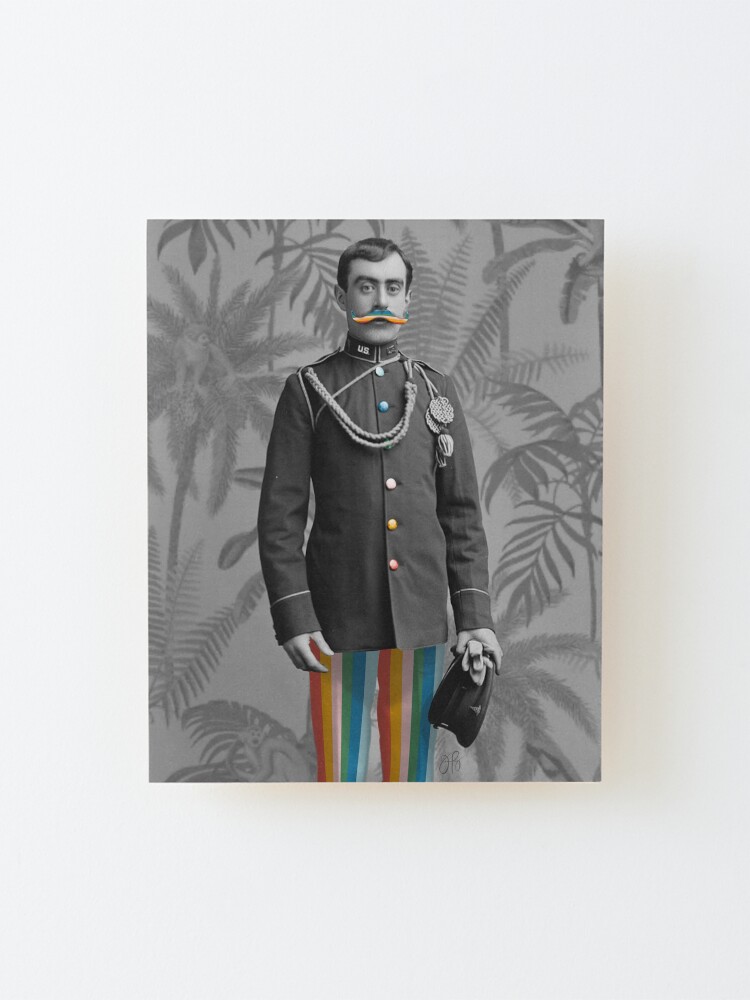 Alternate view of I Mustache You Mounted Print