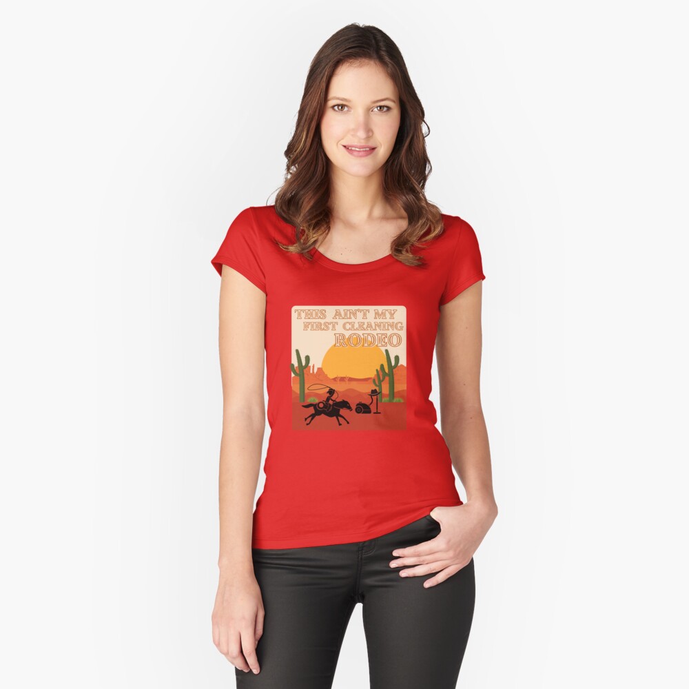 Item preview, Fitted Scoop T-Shirt designed and sold by SavvyCleaner.
