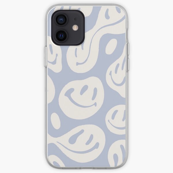 liquid smiley cool blue iPhone Soft Case