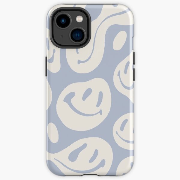 flüssiger Smiley kühles Blau iPhone Robuste Hülle