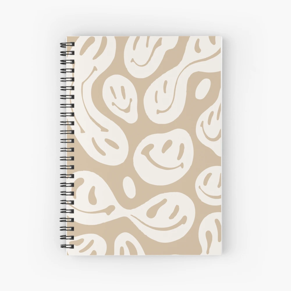 SPIRAL NOTEBOOK - CREAM – THE MORE THE HAPPIER