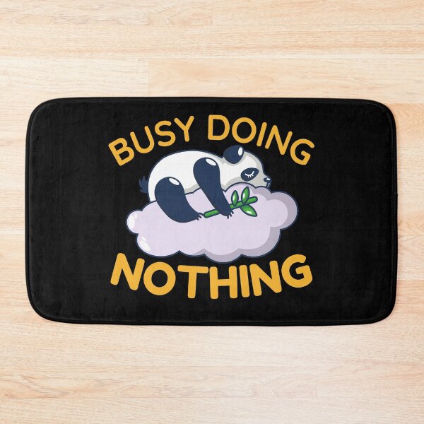 Item preview, Busy doing nothing, adorable little panda sleeping on a lavender cloud - cute designed and sold by Atleta-Cali.