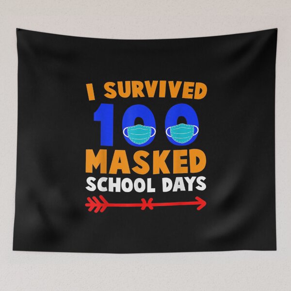 Item preview, 100 Day Of School I Survived 100 Days Of Masked School designed and sold by parrishherrera.