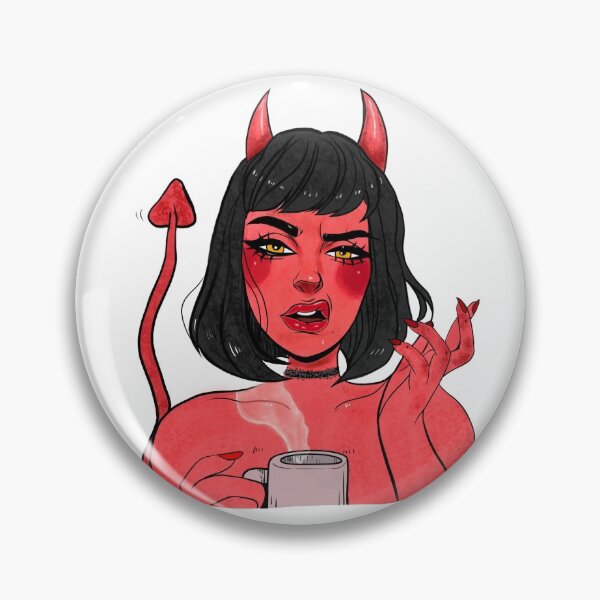 Item preview, Devil and coffee designed and sold by KJGaleria.