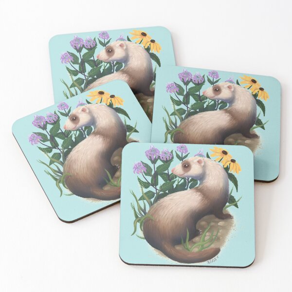 Item preview, Hurón floral designed and sold by Alstro-Arts.
