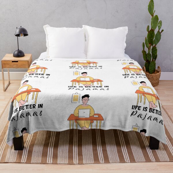 Item preview, Life is better in Pajamas, life is better in pajama, life is better in pyjamas designed and sold by helkav.