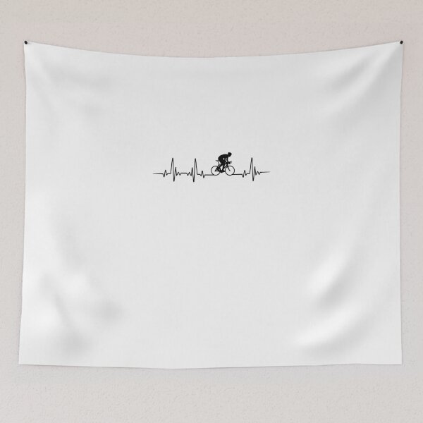 Item preview, CYCLING HEARTBEAT BLACK designed and sold by rentcode.