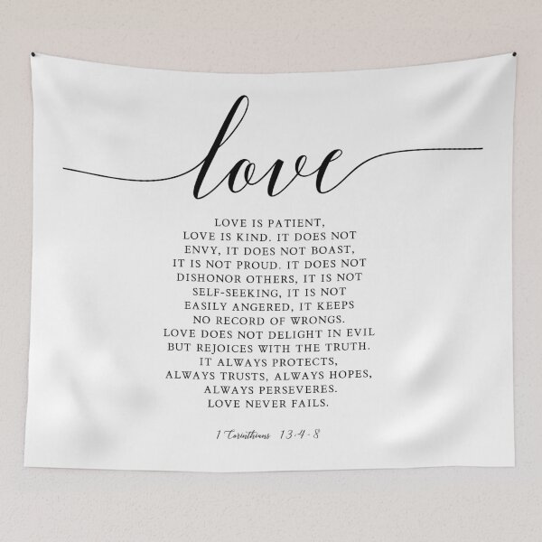 Item preview, Love, 1 Corinthians 13:4-8 designed and sold by KAMdesignhaus.
