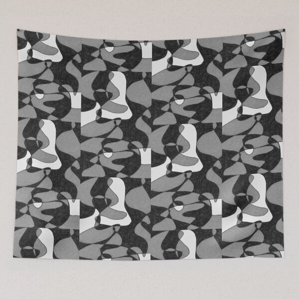 Item preview, Black, White and Gray Abstract designed and sold by Anthony Macaluso.