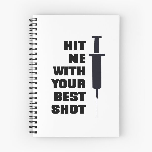 Item preview, Hit Me With Your Best Shot | Funny Covid Vaccine Meme designed and sold by Flip & Flop.