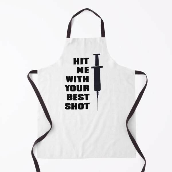 Item preview, Hit Me With Your Best Shot | Funny Covid Vaccine Meme designed and sold by Flip & Flop.