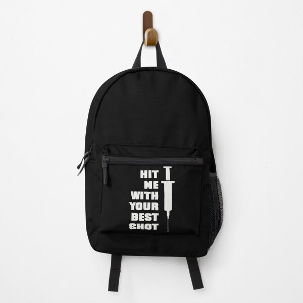 Item preview, Hit Me With Your Best Shot | Funny Covid Vaccine Meme designed and sold by Flip & Flop.