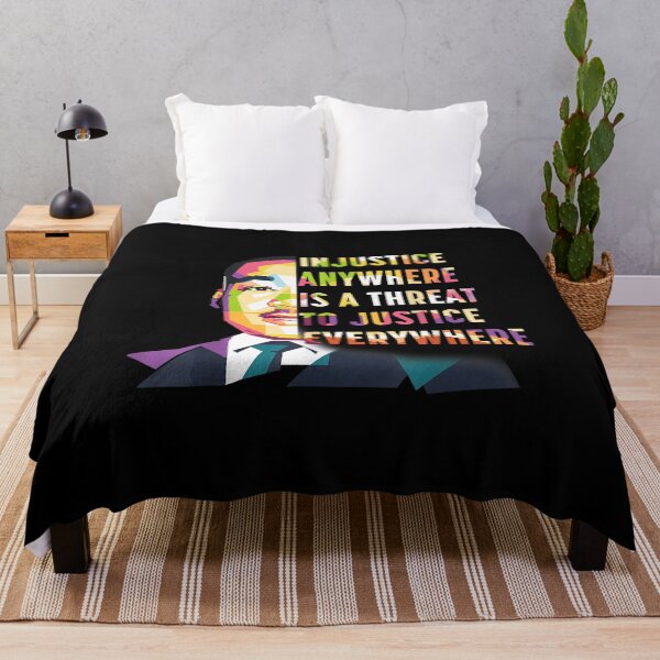 Item preview, Martin Luthur King Quote Injustice anywhere is a threat to justice everywhere designed and sold by parrishherrera.