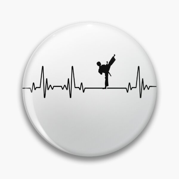 Item preview, TAEKWONDO HEARTBEAT BLACK designed and sold by rentcode.