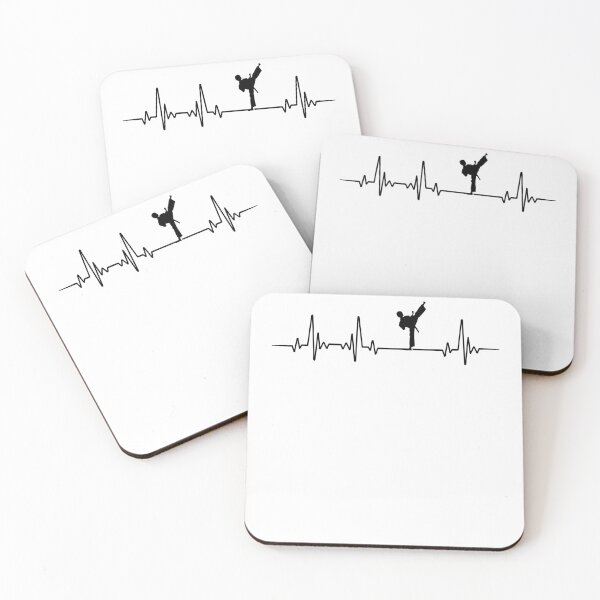 Item preview, TAEKWONDO HEARTBEAT BLACK designed and sold by rentcode.