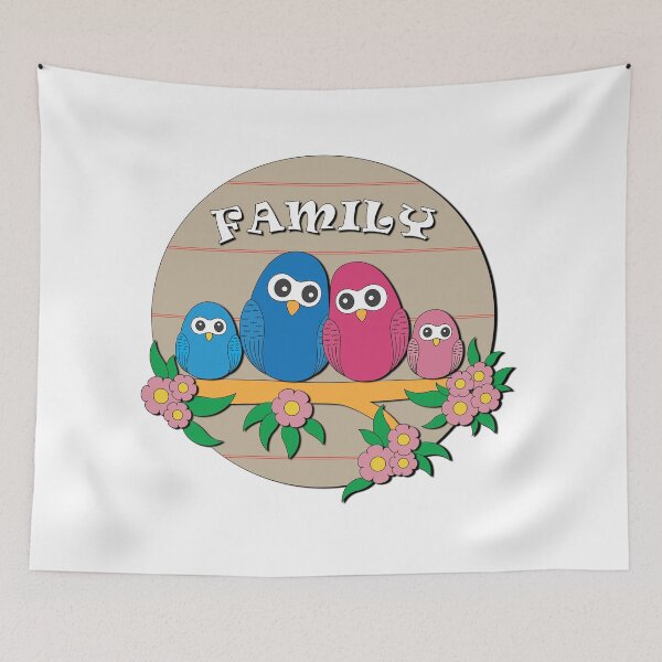 Item preview, Family Reunion, Family Gather, Family Love, Home Sweet Home, Cute Bird, Birds In The Tree, Funny Birds designed and sold by hoangthedoodler.