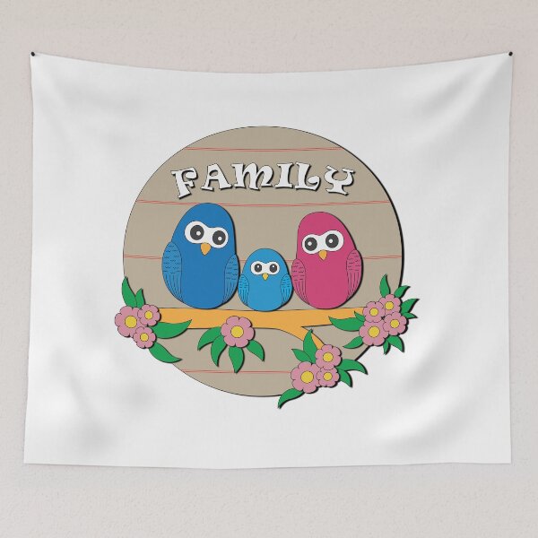 Item preview, House Warming, Family Gather, Family Reunion, Home Sweet Home, Cute Bird, Birds In The Tree, Funny Birds designed and sold by hoangthedoodler.