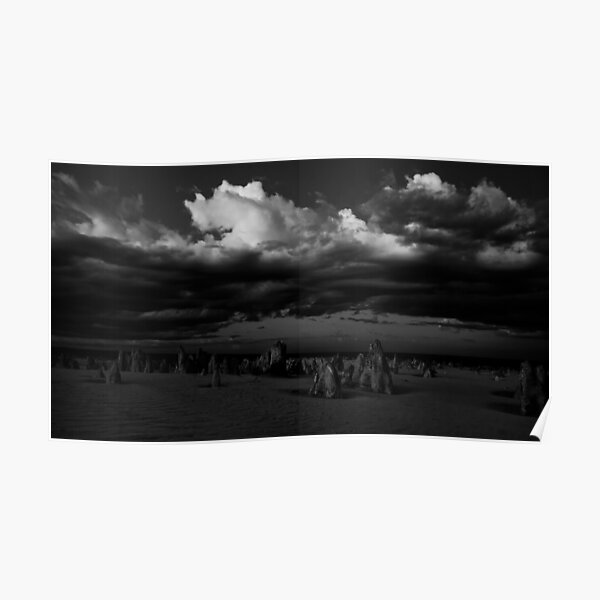 Stormy Skies Over The Pinnacles Poster