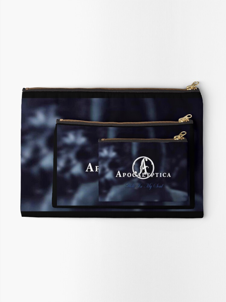 Alternate view of apocalyptica's 11 The band most legendary trio popular music rock metal Zipper Pouch