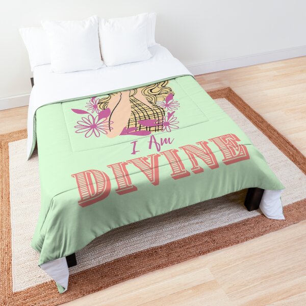 I Am Divine - Green Comforter