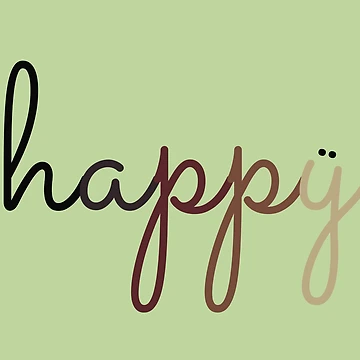 Artwork thumbnail, Happy Cursive Script by ArtIsSixthSense