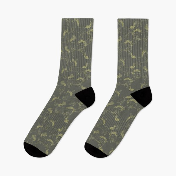 Item preview, Yellow line horses designed and sold by Tayastore.