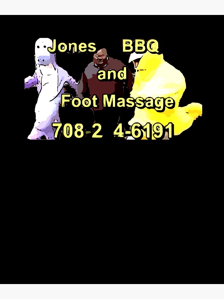 "Jones BBQ And Foot Massage" Poster by VanessaRudnick Redbubble