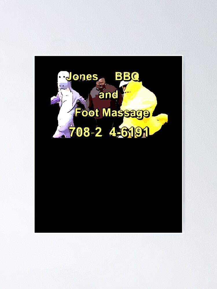 "Jones BBQ And Foot Massage" Poster by VanessaRudnick Redbubble