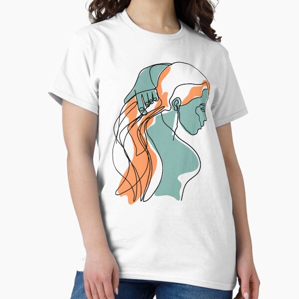 Vista previa del artículo con la obra «Silueta de dibujo de línea única mujer femenina abstracta minimalista», diseñado y vendido por gugenia.