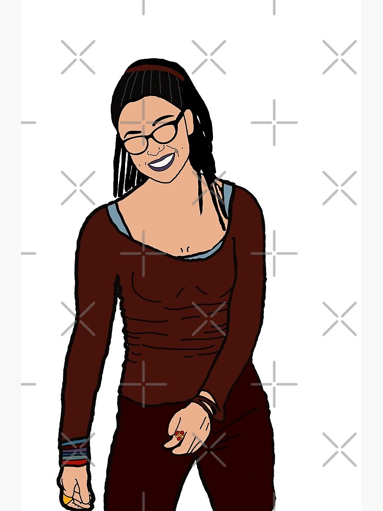 Cosima Orphan Black Faceless portrait cartoon Art Print