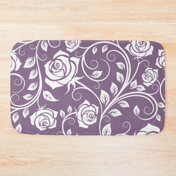 Item preview, Purple and white paisley vine flower pattern designed and sold by RRdesigned.