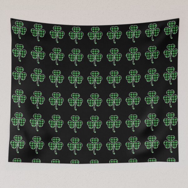 Item preview, Buffalo Plaid Shamrock Green Clover designed and sold by Doa-ibu.