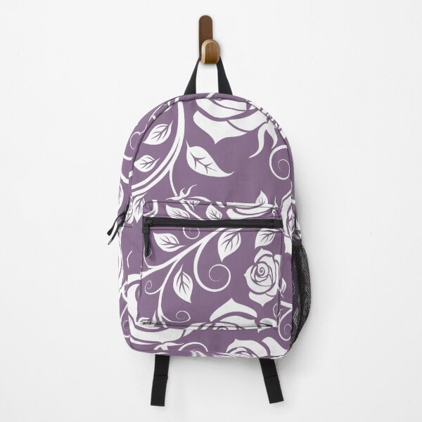Item preview, Purple and white paisley vine flower pattern designed and sold by RRdesigned.