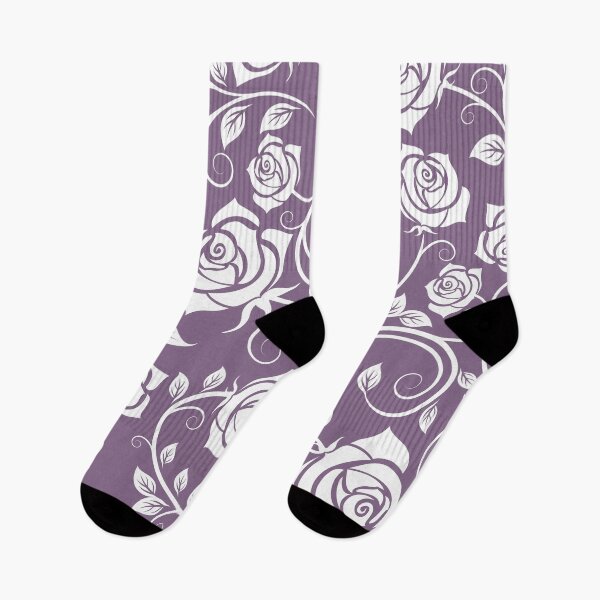 Item preview, Purple and white paisley vine flower pattern designed and sold by RRdesigned.