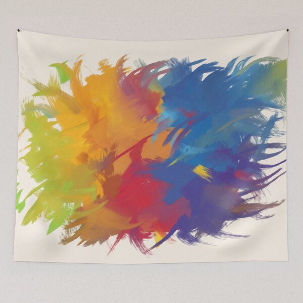 Artikelvorschau, Fluffy Oil Brushstrokes Abstrakte Malerei entworfen und verkauft von anatovas.