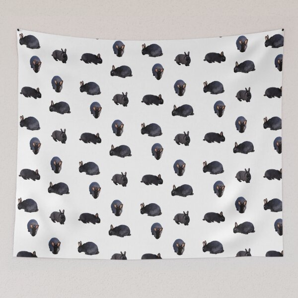 Item preview, Black Bunny Pattern (original photos) designed and sold by Grace Feucht.